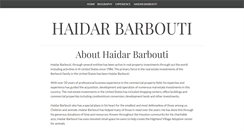 Desktop Screenshot of haidarbarbouti.com